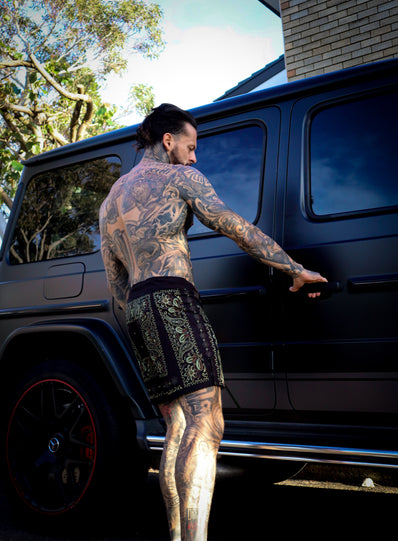 GOLD MAG CHICANO SHORTS