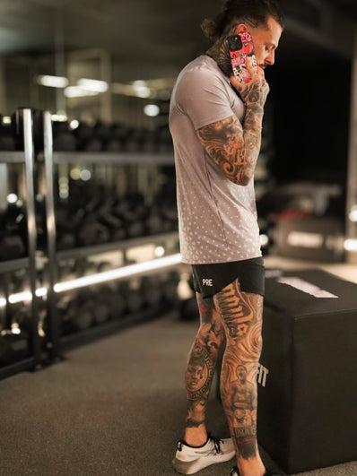 WOLF GREY DRI FIT TEE