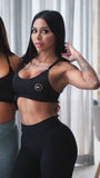 BLACK MAG SPORTS BRA