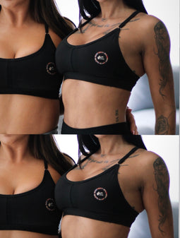 BLACK MAG SPORTS BRA