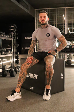 WOLF GREY DRI FIT TEE