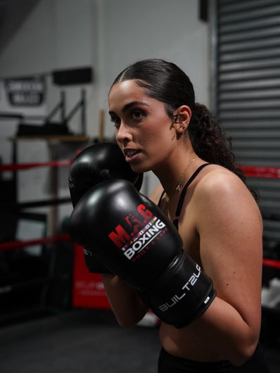 BLACK BOXING GLOVES 10OZ