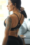 BLACK MAG SPORTS BRA