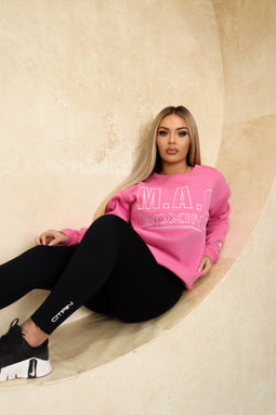 PINK Embroidery Jumper