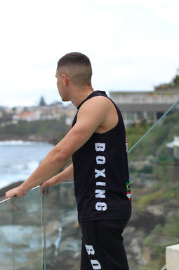 BLACK TRAINING SINGLET