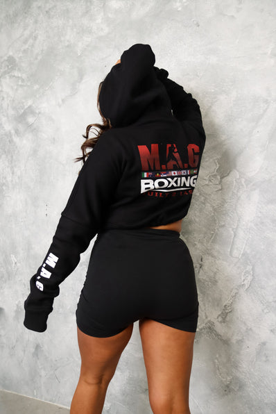 Black Crop Hoodies