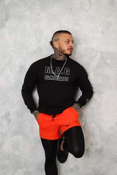 BLACK Embroidery Jumper