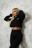 Black Crop Hoodies